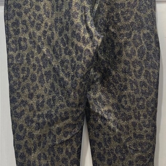 Ganni Metallic Leopard Capris *first photo is style reference only* - Picture 4 of 8